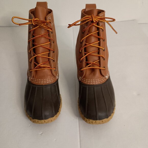L.L. Bean Women’s Bean Boots Brown Bottom Waterproof Duck Boots Size 6M - Picture 3 of 16